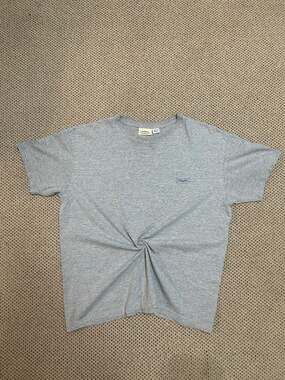 Vintage American Eagle Outfitters Grey Small Logo T-Shirt Made in USA Size Large
